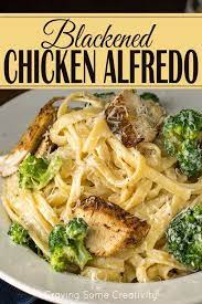 Chicken Alfredo Chickenalfredo Cajun Chicken Pasta Made With Homemade Alfredosauce Blackened Chicken Recipe Chicken Alfredo Pasta Chicken Alfredo Pasta Recipe