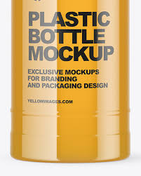 Logo mockups, and a website mockup. Clear Apple Juice Bottle Mockup In Bottle Mockups On Yellow Images Object Mockups