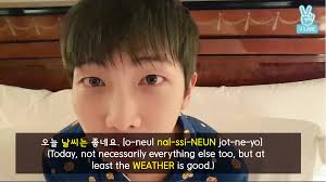 Wednesday, july 14, 2021, 05:37 59. I Purple You Lesson 9 01 2 Topic Marker Nuances With Namjoon