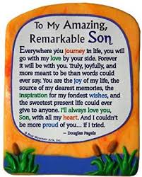Mother and son quotes to warm your heart! Amazon Com Sculpted Magnet To My Amazing Remarkable Son 3 0 X 3 5 Office Products Son Birthday Quotes Son Quotes From Mom Son Quotes