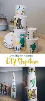 Diy Stapelturm Geschenkidee Fur Kleinkinder Geschenk Zum 1 Geburtstag Geschenke Fur Kleinkinder Geschenkideen Geschenke