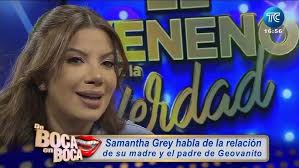 Samantha con Eduardo Grey (su padre).