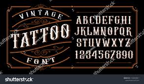 Vintage Tattoo Font Font For The Tattoo Studio Logos Alcohol Branding And Many Others In Retro Style Sponsored Vintage Tattoo Tattoo Font Tattoo Studio