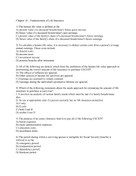 A blackout period in financial markets is when certain company employees are prohibited from buying or selling company shares. Chapter 16 Fundamentals Of Life Insurance 1 The Human Life