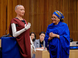 The robot weighs approximately 21 kg (head, torso, arms). Pretending To Give A Robot Citizenship Helps No One The Verge