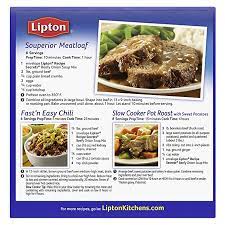 Step 2 bake for 1 hour 15 minutes or until the meatloaf is. Amazon Com Lipton Recipe Secrets Soup And Dip Mix Beefy Onion Flavor 2 2 Oz 12 Count Onion Dips Grocery Gourmet Food