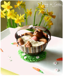 Lapin De Paques Baignant Dans Une Mousse Chocolat Blanc Et Noix De Coco Panier En Chocolat Recette Sur Le Blog Alimentation Dessert Chocolat Blanc