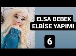 crochetting frozen elsa boyun dikisi ve elbise yapimi subtitle amigurumidikis youtube in 2021 elsa doll tutorial etsy clothes