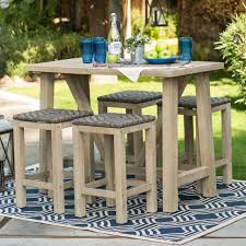Belham Living Camden Wood Balcony Height Dining Set Www Hayneedle Com Patio Dining Set Wood Patio Outdoor Dining Table Setting