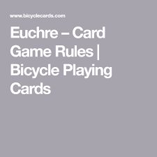 Maybe you would like to learn more about one of these? Euchre Card Game Rules Bicycle Playing Cards Euchre Playing Card Games Card Games