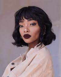 Black Diamond Hair Curly Loose Curl Wig Nyane Nyane Lebajoa Wearing Temper Hair Black Hair Aesthetic Natural Hair Styles For Black Women Short Curly Hair Black