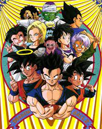 The main cast at the end of dragon ball z, from the cover of daizenshuu 7. World Tournament Saga Dragon Ball Wiki Fandom