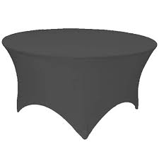 Gwhome 5 Ft Round Spandex Tablecloth Fitted Stretch Table Cover Black 60 Inches Review Table Cloth Table Covers Fitted Tablecloths