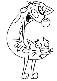 Download these cute puppy coloring pages and give your lab don't worry, cat lovers, we've got you covered, too. Cat Dog Coloring Page Youngandtae Com Dog Coloring Page Cat Coloring Page Coloring Pages