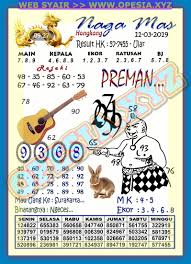 Forum Syair Hk Malam Ini Senin 11 Maret 2019 Opesia Official
