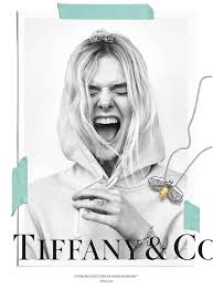 Tiffany Co 2018 Spring Campaign Believe In Dreams Elle Fanning Charms In Black White For Tiffany Co Campaign Elle Fanning Dakota And Elle Fanning Tiffany Co