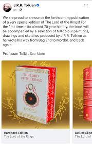 The lord of the rings j.r.r. Two New Illustrated Editions Of Lotr Announced Illustrations By Tolkien Which Do You Prefer Link In Comments Tolkienbooks
