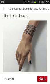 Wrist Design Tatowierungen Tattoo Arm Frau Blumen Armband Tattoo Frau