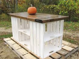 Fabriquer Un Ilot De Cuisine Avec Des Caisses De Bois Meubles En Caisse Idees De Decor Deco Maison