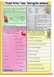 About 40 percent of these kids fall. Present Perfect Tense Interrogative Sentences Part 2 Upper Elementary With Key B W Perfect Tense Present Perfect Upper Elementary