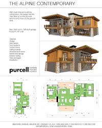 Purcell Timber Frames Home Packages The Alpine Contemporary Lake House Plans Modern House Plans Mountain House Plans