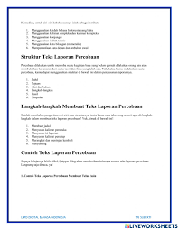 Maybe you would like to learn more about one of these? Lkpd Teks Laporan Hasil Percobaan Worksheet