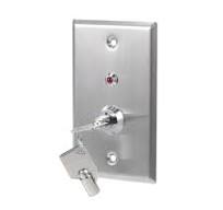 Uxcell Key Switch On Off Exit Switches Door Release SPST Silver Tone 1pcs