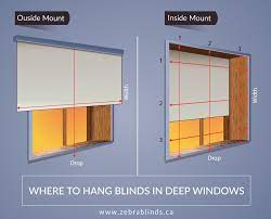 Any ideas to help dress this window(s) that offers privacy and some thermal insulation as it is a north window too. Where To Hang Blinds In Deep Windows Zebrablinds Ca