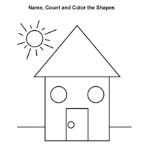 shape tracing and coloring practice sheets playing learning