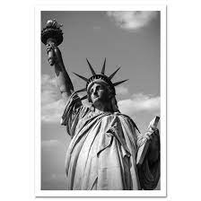 The statue of liberty (liberty enlightening the world; Statue Of Liberty Black And White New York Art Print Ny Christmas Gifts