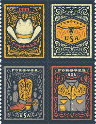 2021 Us Postal Christmas Stamps Western Wear U S 2021 Virtualstampclub Com
