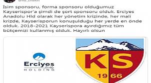 We did not find results for: Kayserispor A Yeni Sort Sponsoru Kayseri Ilk Haber