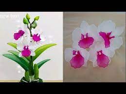 Tutorial Cara Membuat Bunga Anggrek Dari Stocking Part Ii Youtube Flower Template Diy Flowers Flower Tutorial