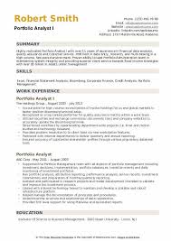 In your letter, reference your most relevant or exceptional qualifications to help employers see why you're a great fit for the role. Portfolio Analyst Resume Samples Qwikresume
