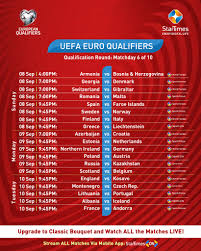 The 2020 uefa european football championship, commonly referred to as 2020 uefa european championship, uefa euro 2020, or simply euro 2020, is scheduled to be the 16th uefa european championship, the quadrennial international men's football championship of europe organised by the union of european football associations (uefa). Startimes Uefa Euro 2020 Qualifiers Schedule For Facebook