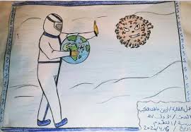 Unicef Libya Sur Twitter Coronavirus Seen Through A Child S Eyes Areen S Drawing Below Depicts A Health Care Worker Protecting The Earth Against The Novel Coronavirus The Earth Is Sad In just a couple of months the new coronavirus that emerged from the chinese city of wuhan has spread around the world, sparking a race to find treatments and vaccines against it. unicef libya sur twitter coronavirus