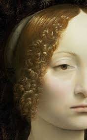 Portrait of Ginevra de Benci it was painted between 1474& 1478 detail  Leonardo da Vinci early renaissance Oil