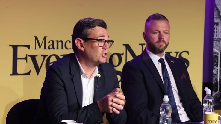 Andy Burnham takes swipe at Nigel Farage as Belfast riots spark heated immigration debate at MEN hustings - Manchester Evening News