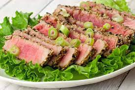 Sesame-Crusted Tuna Steaks Recipe - Mygourmetconnection