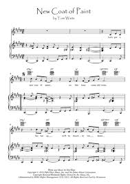 New Coat Of Paint Free Music Sheet Musicsheets Org
