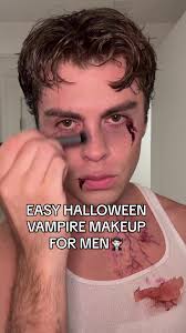 Vampire Halloween Makeup Guy