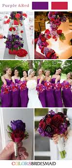 Interesting combinations are violet with green, blue, orange, and yellow. All 20 Purple Wedding Color Palettes Colorsbridesmaid