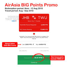 Tonton carta airasia group berhad secara langsung untuk menjejaki aksi harga yang terkini. Pemburu Tiket Murah A Twitter Airasia Big Points Redemption Promo Return Flight Dari Johor Bahru Ke Tawau Hanya Perlu Tambah Rm80 60 1000 Big Points Contoh Tarikh 22 27 Aug 2018 Travel Period