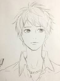 Orange Anime Drawings Sketches Anime Drawings Anime Sketch