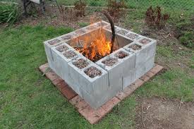 After i completed my trail, it was time to make my secret fire pit. Must Add Fabric Softener Fire And Chocolate Cinder Block Fire Pit Cinder Block Garden Backyard Fire