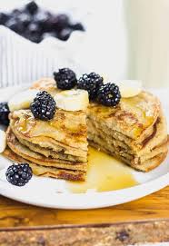 Vegan Banana Oatmeal Pancakes Banana Oatmeal Pancakes Oatmeal Pancakes Breakfast Recipes Easy