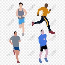 Dalam sebuah regu lari estafet terdiri dari 4 orang pelari yaitu pelari pertama, kedua, ketiga dan keempat. Contoh Gambar Orang Berlari