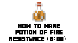 Move the glass to inventory. How To Make A Potion Of Fire Resistance In Minecraft