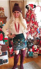 Pin the back of the heel where it curves in slightly, the top of the shoe to form the curve to the pointy toe, and at the front of the shoe. Christmas Outfit Ideas For Women Including Skirts And Plaid