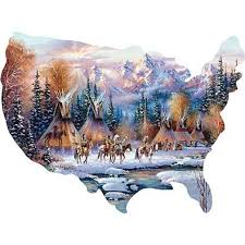 Bits And Pieces 300 Piece Puzzles Home Of The Brave 300 Large Piece Shaped Jigsaw Puzzle Bits And Pieces Shaped Jigsaw Puzzles Cool Jigsaw Puzzles Shape Puzzles